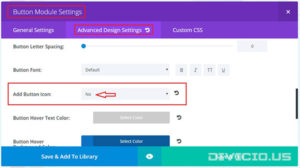 Do not add icon to Divi button