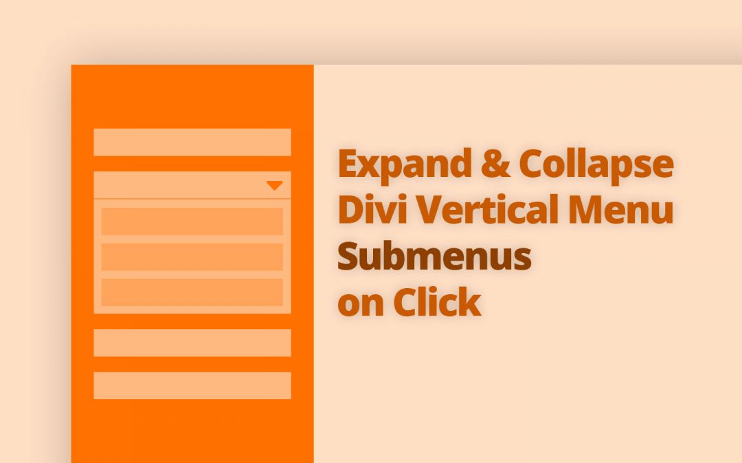 Expand and Collapse Divi Vertical Menu Submenus on Click