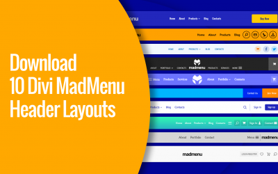 10 Divi MadMenu Header Layouts Available For Download