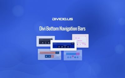 Divi Bottom Navigation Bars